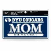 Brigham Young University BYU Cougars Mom - 3x6 True Pride Vinyl Sticker
