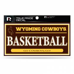 University Of Wyoming Cowboys Basketball - 3x6 True Pride Vinyl Sticker