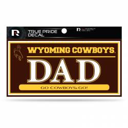 University Of Wyoming Cowboys Dad - 3x6 True Pride Vinyl Sticker