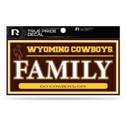 University Of Wyoming Cowboys Family - 3x6 True Pride Vinyl Sticker