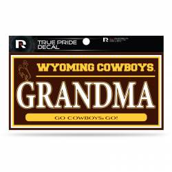 University Of Wyoming Cowboys Grandma - 3x6 True Pride Vinyl Sticker