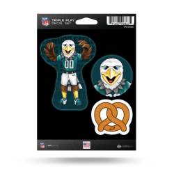 Philadelphia Eagles Mascot Swoop - 3 Piece Triple Play Sticker Sheet