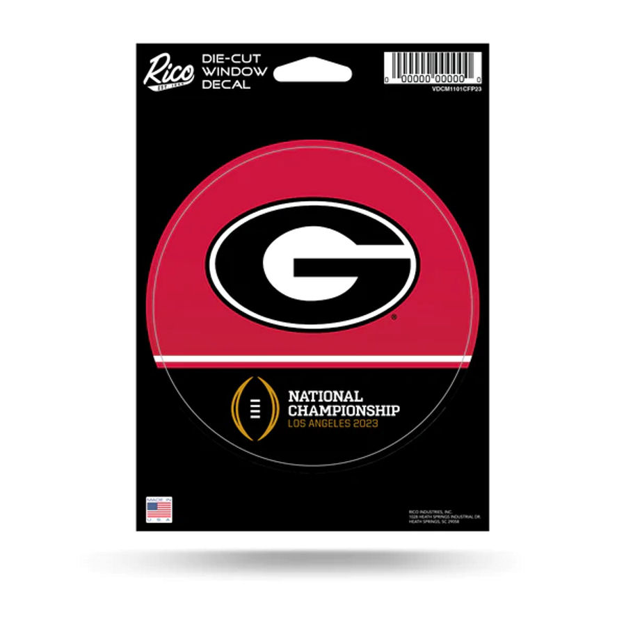 University Of Georgia Bulldogs 2023 National Championship Bound - Die Cut Vinyl Sticker