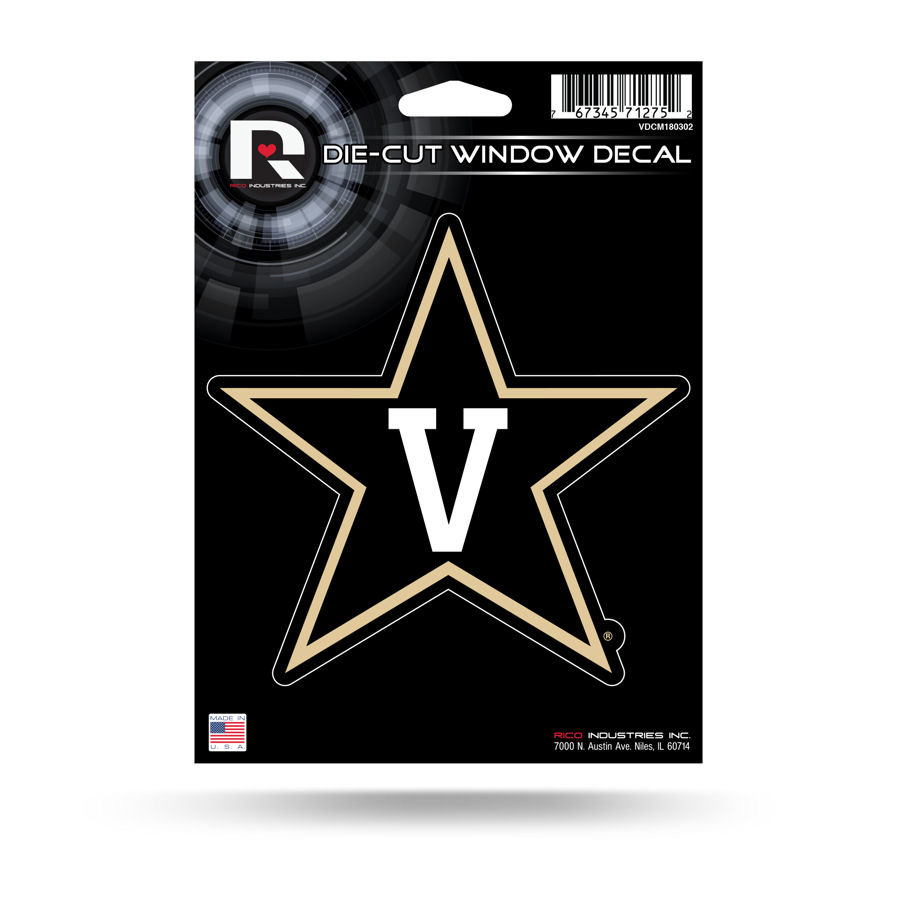 Vanderbilt University Commodores Die Cut Vinyl Sticker at Sticker Shoppe