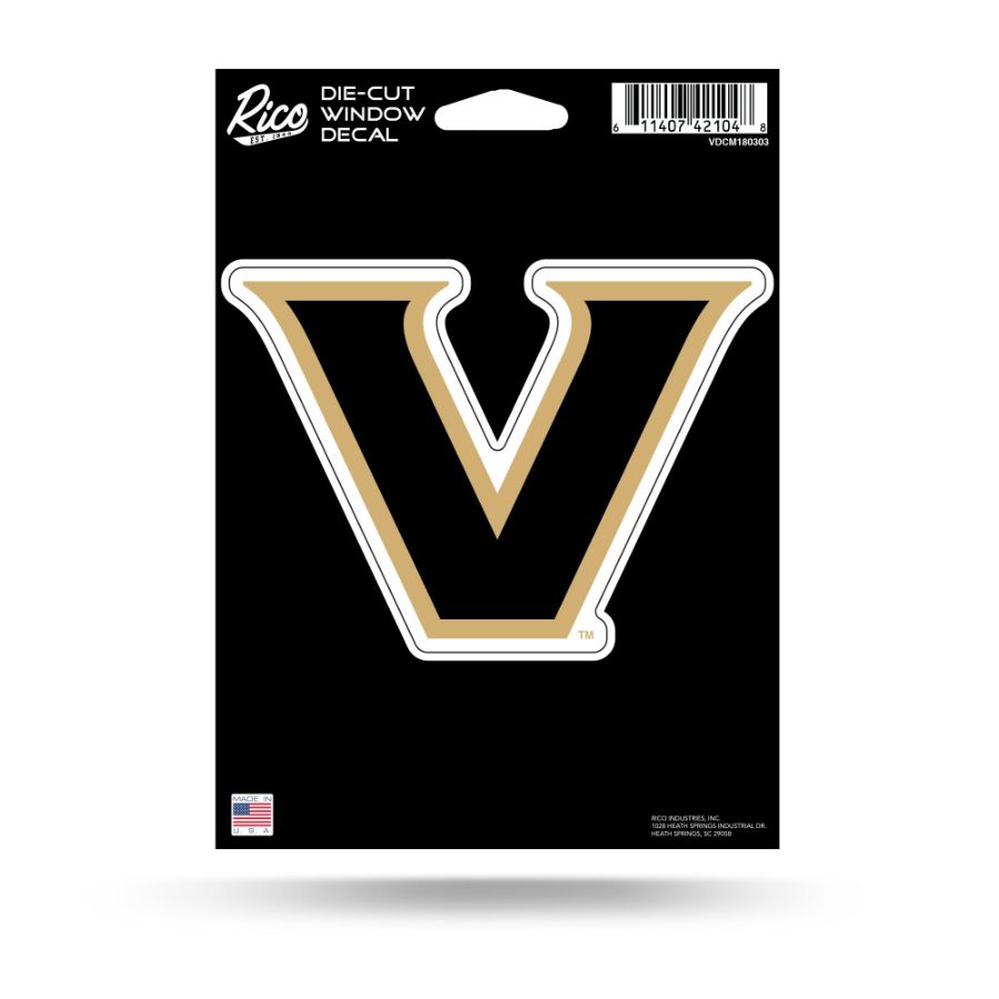 Vanderbilt University Commodores 2022 Logo Die Cut Vinyl Sticker at