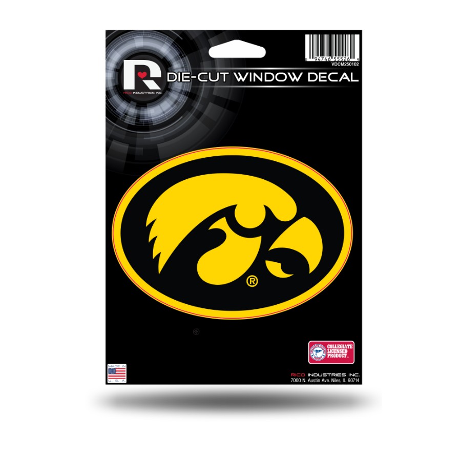 University Of Iowa Hawkeyes Die Cut Vinyl Sticker at Sticker Shoppe