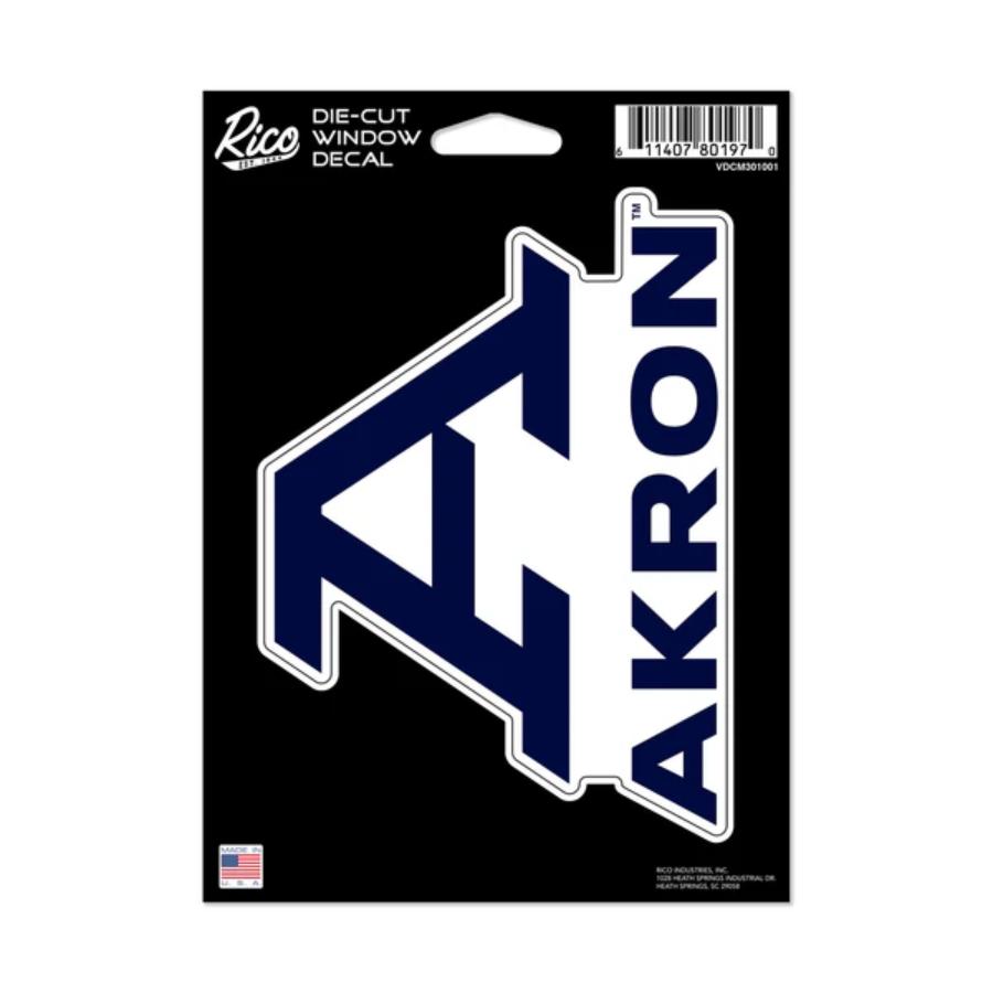 University Of Akron Zips - Die Cut Vinyl Sticker at Sticker Shoppe