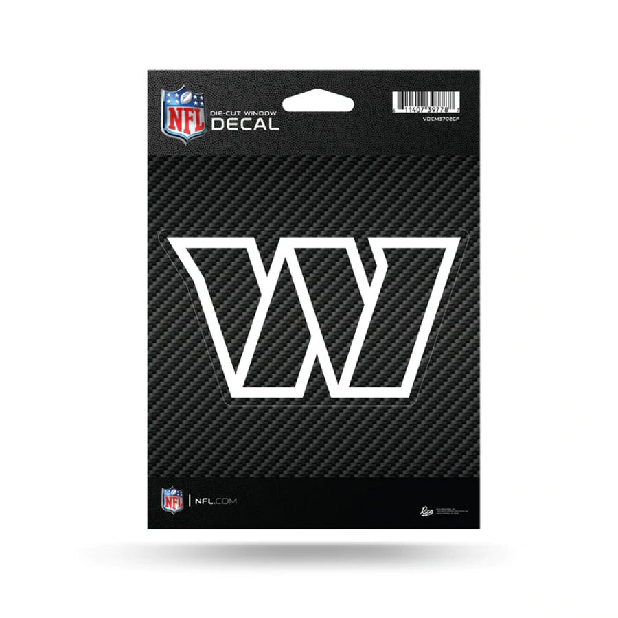 Washington Commanders - Die Cut Carbon Fiber Vinyl Sticker