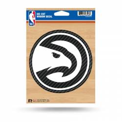 Atlanta Hawks - Die Cut Carbon Fiber Vinyl Sticker