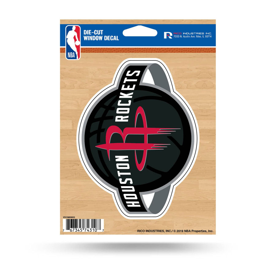 Houston Rockets Global Die Cut Vinyl Sticker at Sticker Shoppe