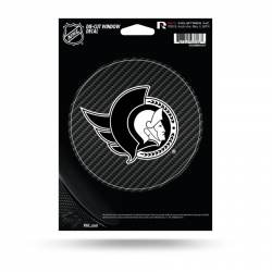 Ottawa Senators - Die Cut Carbon Fiber Vinyl Sticker