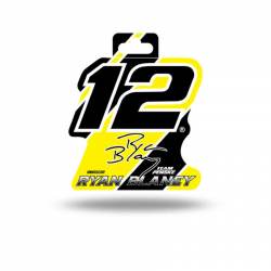 Ryan Blaney #12 - Die Cut Vinyl Sticker