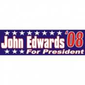 John Edwards For President - Bumper Sticker