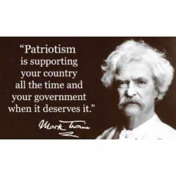 Patriotism Is Supporting Your Country All The Time - Vinyl Sticker