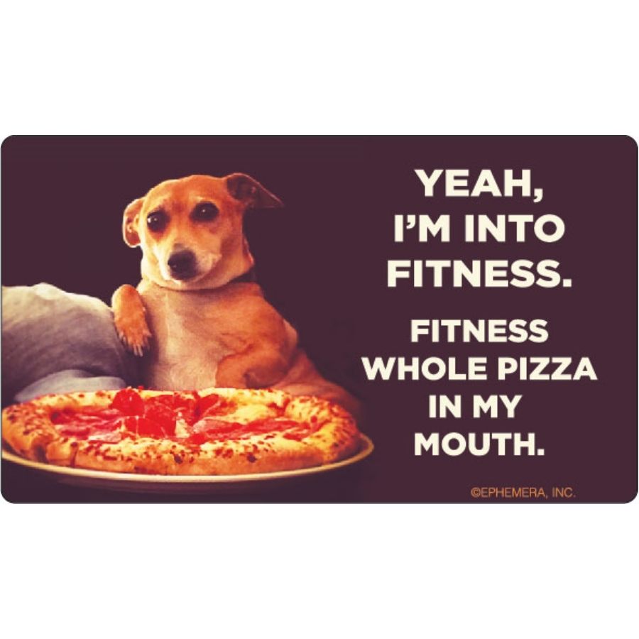 Into Fitness Fitness Whole Pizza In My Mouth - Vinyl Sticker