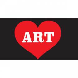 I Love Art - Sticker