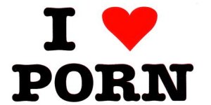 I Love Porn - Sticker