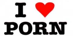 I Love Porn - Sticker