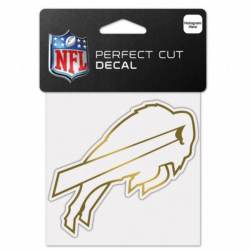 Buffalo Bills - 4x4 Gold Metallic Die Cut Decal