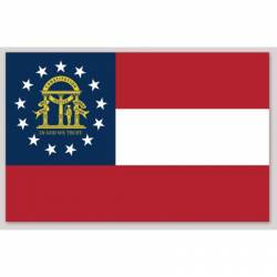 Georgia State Flag - Vinyl Sticker
