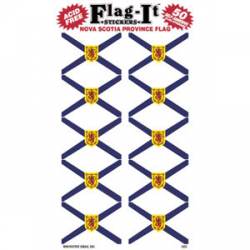 Nova Scotia Province Canada Flag - Pack Of 50 Mini Stickers