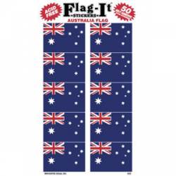 Australia Flag - Pack Of 50 Mini Stickers