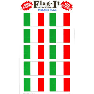 Ireland Flag - Pack Of 60 Mini Stickers