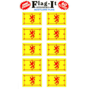 Scotland w/ Lion Flag - Pack Of 60 Mini Stickers