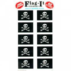 Jolly Roger Flag - Pack Of 50 Mini Stickers