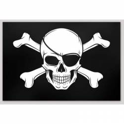 Jolly Roger Flag - Large 12" Sticker