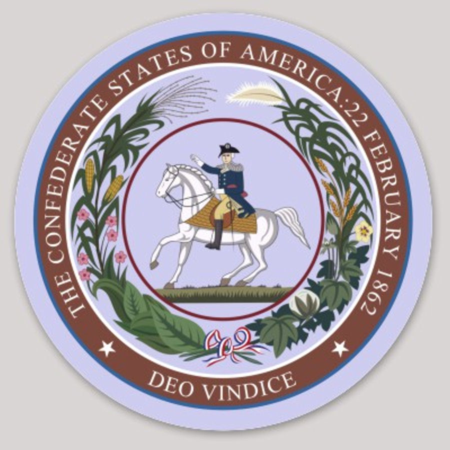 Confederate States Of America Seal Flag - Sticker