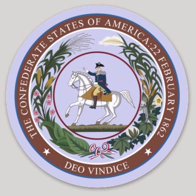 Confederate States Of America Seal Flag - Sticker