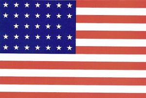 Union Civil War Flag - Sticker