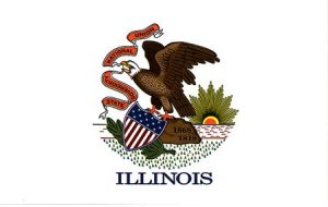 Illinois Flag - Sticker