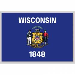 Wisconsin State Flag - Sticker