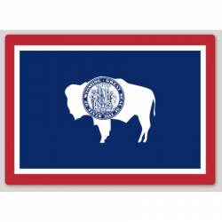 Wyoming State Flag - Vinyl Sticker