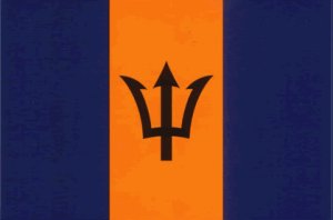Barbados Flag - Sticker