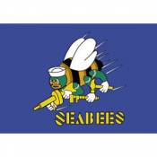 Seabees Flag - Sticker