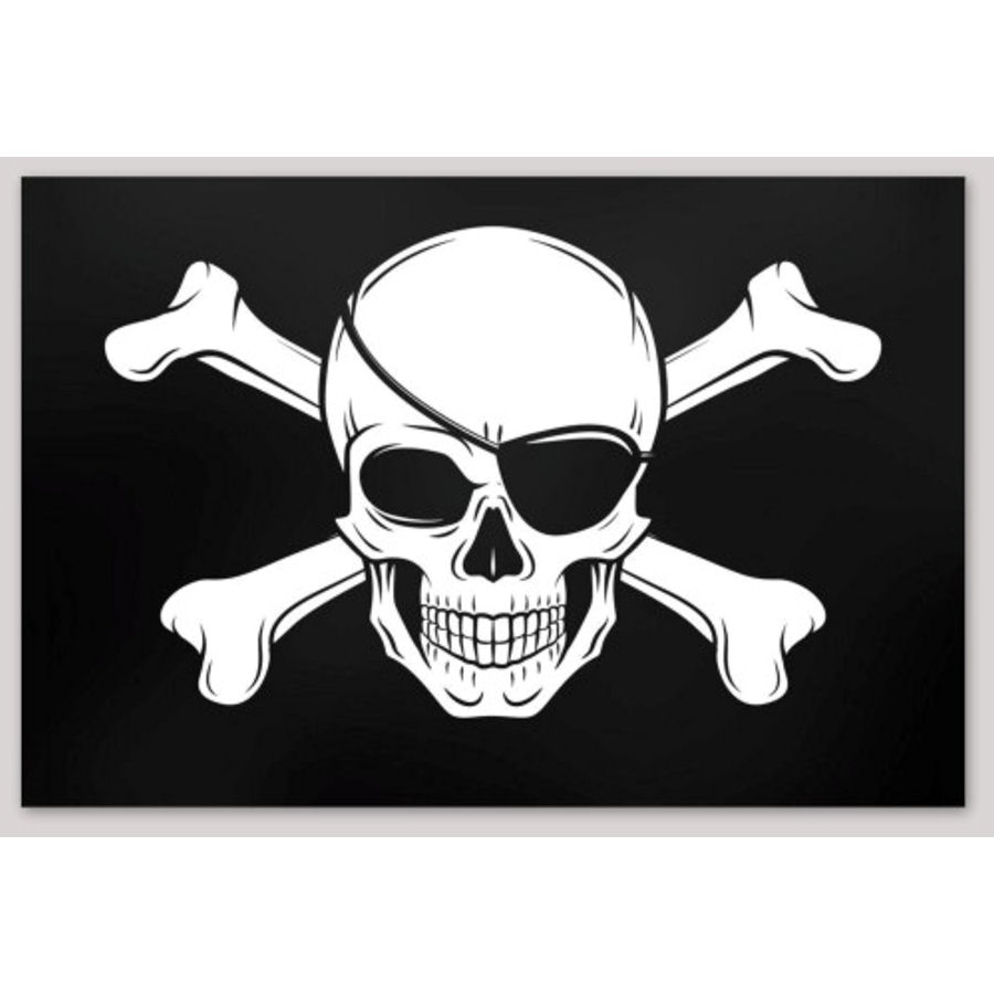 Jolly Roger Flag - Vinyl Sticker