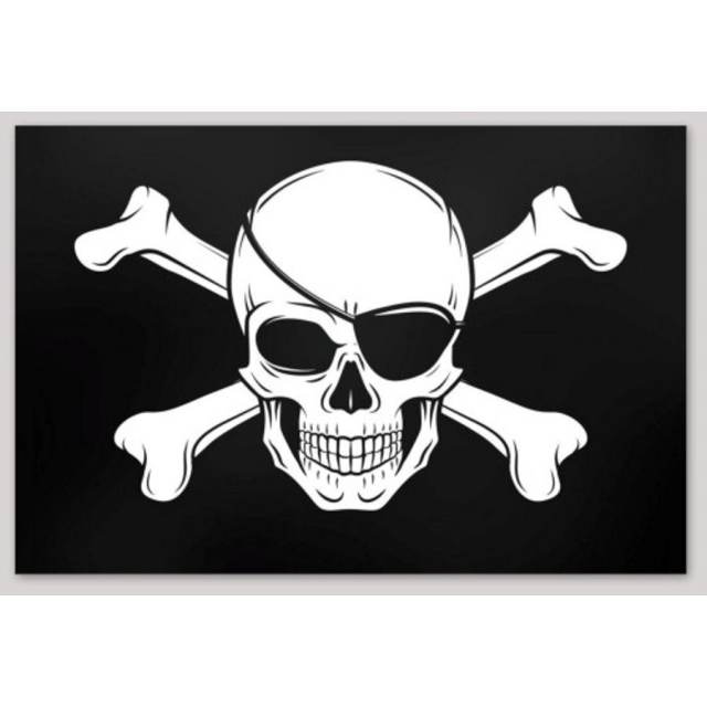 Jolly Roger Flag - Vinyl Sticker