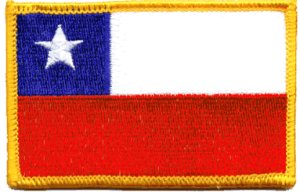 Chili Flag - Embroidered Iron On Patch at Sticker Shoppe