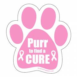 Purr For A Cure - Paw Magnet