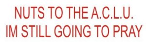 Nuts ACLU - Bumper Sticker