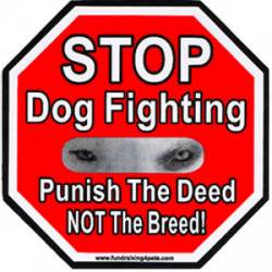 Stop Dog Fighting - Stopsign Magnet
