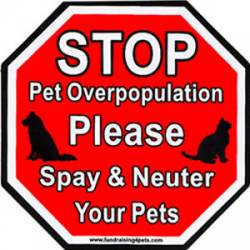 Stop Pet Overpopulation - Magnet